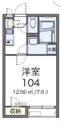 クレイノ湘南美住町の物件間取画像